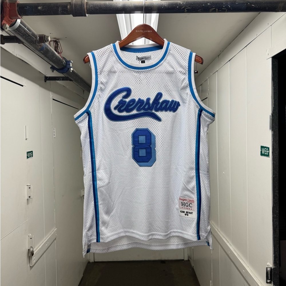 Headgear Classics Kobe Bryant #8 LA Crenshaw Basketball Jersey